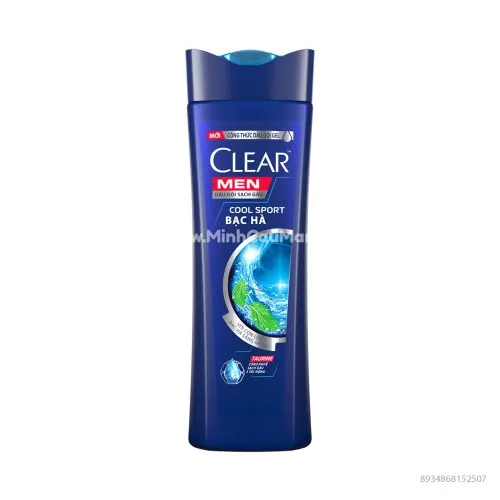 Dầu Gội Clear Men Sạch Gàu Cool Sport Bạc Hà 340g Dầu Gội Clear Men Sạch Gàu Cool Sport Bạc Hà 340g