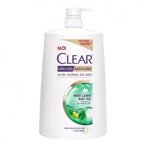 Clear dầu gội mát lạnh bạc hà 1.4KG  Clear dầu gội mát lạnh bạc hà 1.4KG