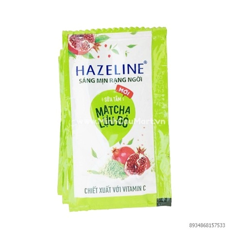 Sữa Tắm Hazeline Matcha Lựu Đỏ Dây 4.5g Sữa Tắm Hazeline Matcha Lựu Đỏ Dây 4.5g