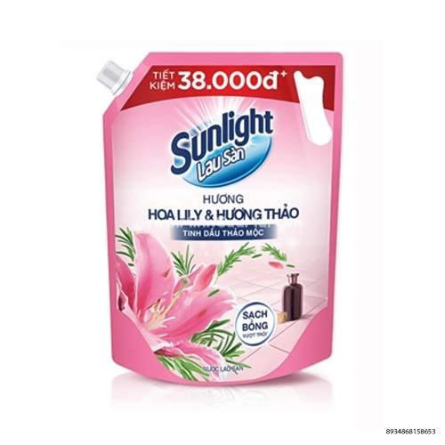 Nước Lau Sàn Sunlight 2kg Hoa Lily & Hương Thảo