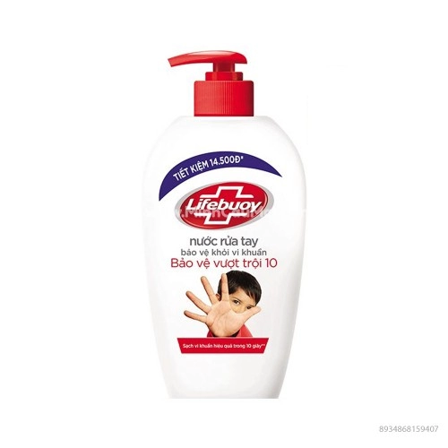 Nước Rửa Tay Lifebuoy Bảo Vệ Vượt Trội 500ML