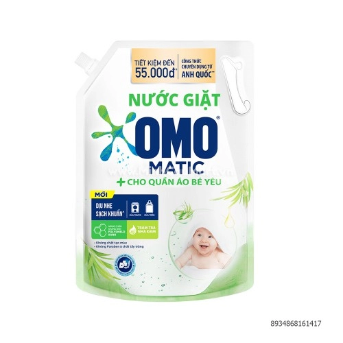 Nước Giặt Omo Cho Quần Áo Bé Yêu 2.9KG