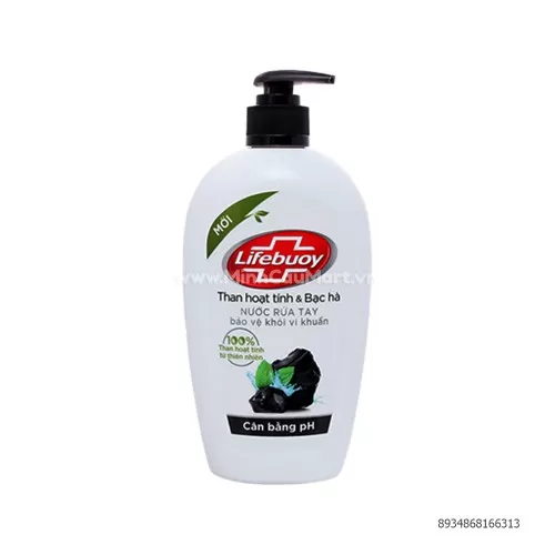 LIFEBUOY NRT than HT Và BạC Hà 450G  LIFEBUOY NRT than HT Và BạC Hà 450G
