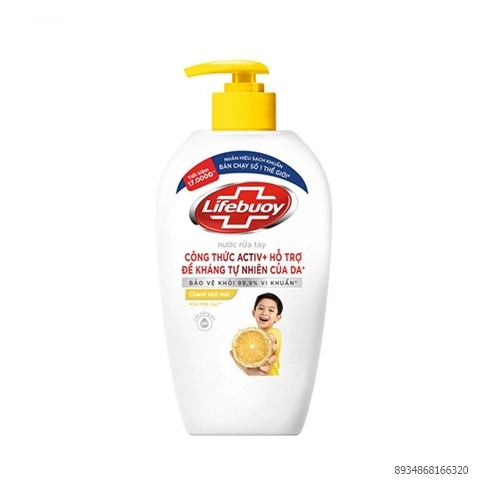 Lifebuoy Nước Rửa Tay Chanh Khử Mùi 450G  Lifebuoy Nước Rửa Tay Chanh Khử Mùi 450G