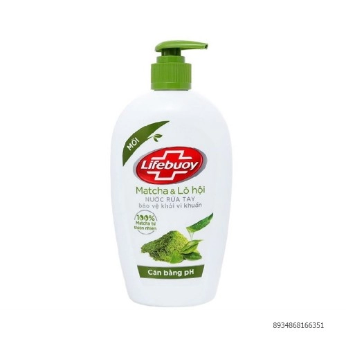 Nước Rửa Tay Lifebuoy Matcha & Lô Hội 450Ml Nước Rửa Tay Lifebuoy Matcha & Lô Hội 450Ml
