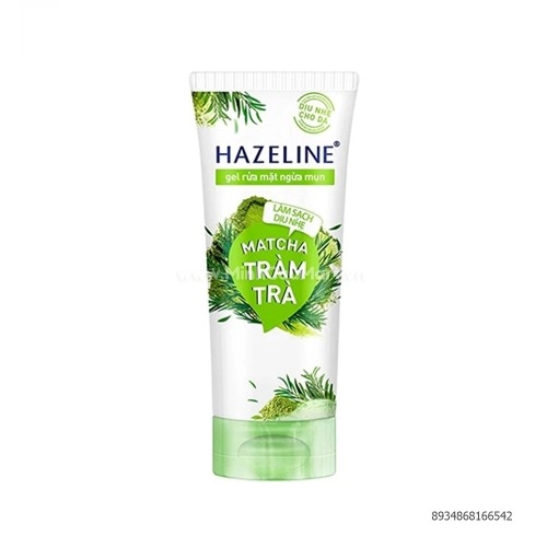 Sữa rửa mặt dạng gel ngừa mụn Hazeline Matcha Tràm Trà 50g Sữa rửa mặt dạng gel ngừa mụn Hazeline Matcha Tràm Trà 50g