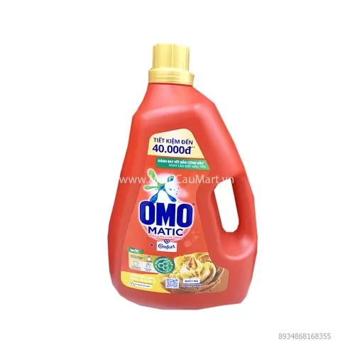 Omo nước giặt cửa trên chai 3.7 - 4.2KG 