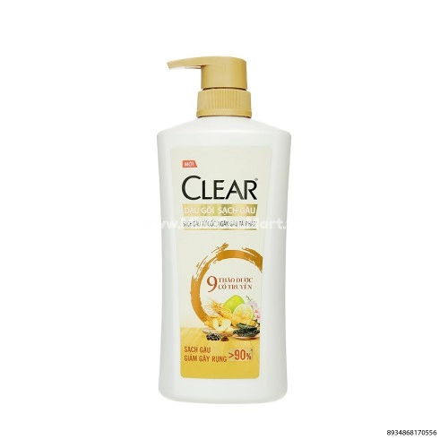 Dầu gội Clear 9 thảo dược 630G  Dầu gội Clear 9 thảo dược 630G