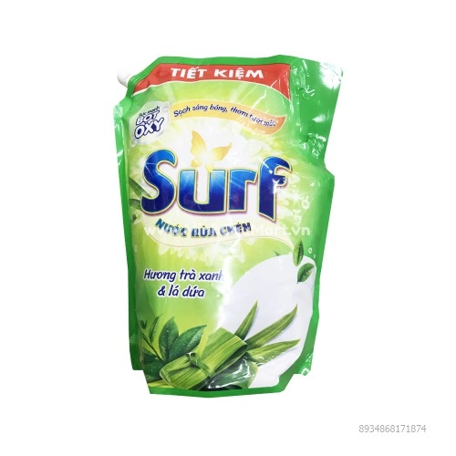 Surf Nước Rửa Chén Trà Xanh 3.5L/túi 