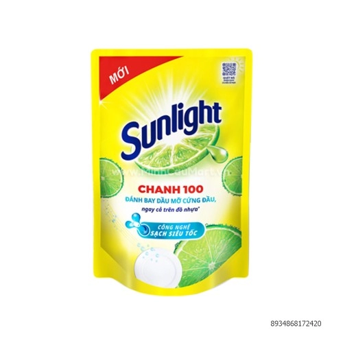 Nước Rửa Chén Sunlight Chanh 100 2.6L