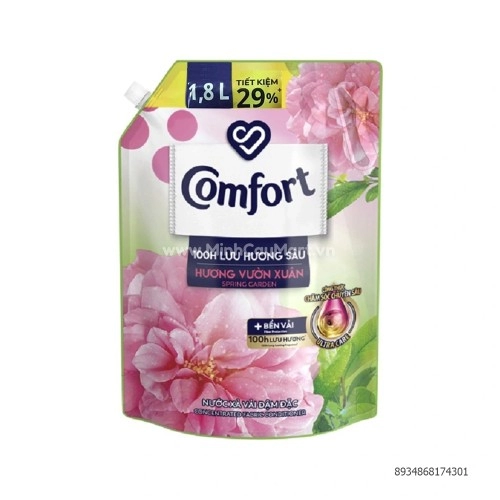 Nước xả vải Comfort hương vườn xuân 1.8lít