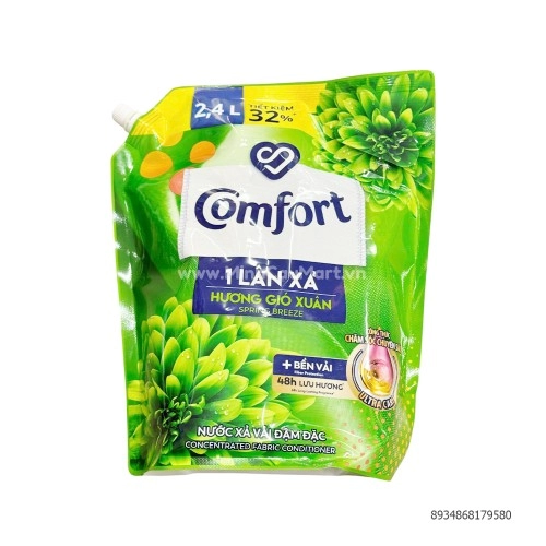Nước Xả Vải Comfort Hương Gió Xuân Túi 2.4L