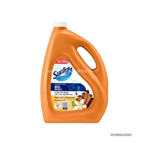 NLS Sunlight BIO hương quế cam 3.6kg + KM 700G