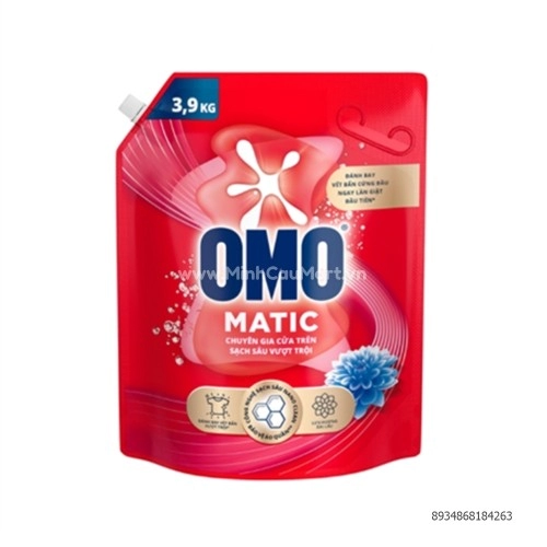 OMO Nước giặt cửa trên sạch sâu 3.9kg ( 1+1 OMO 412G)