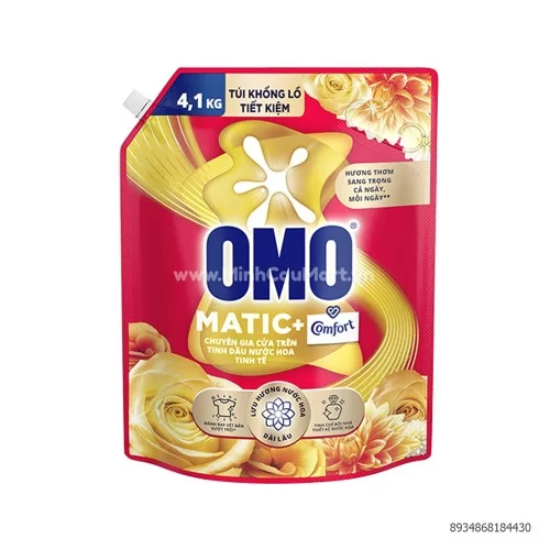 OMO nước giặt cửa trên tinh dầu nước hoa tinh tế 4.1kg       OMO nước giặt cửa trên tinh dầu nước hoa tinh tế 4.1kg