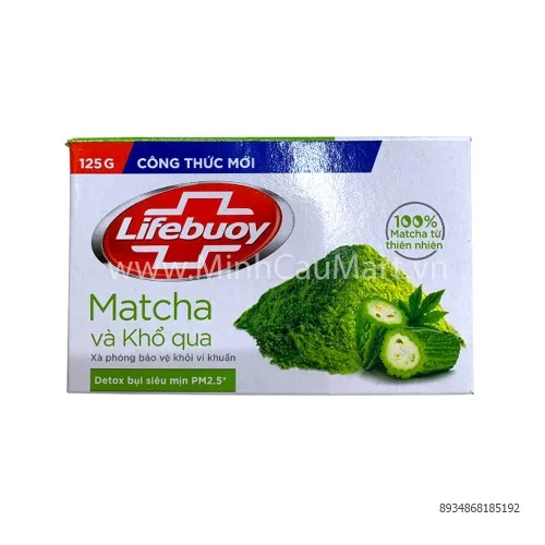 Lifebuoy xà bông matcha & khổ qua 125G  Lifebuoy xà bông matcha & khổ qua 125G