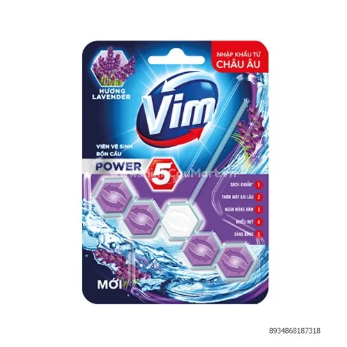 Vim viên trei bồn cầu Lavender 50g                                                                                                                                                                                                                         Vim viên trei bồn cầu Lavender 50g