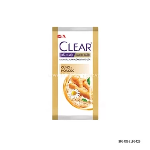 Clear dầu gội sạch gầu gừng và hoa cúc 6g                                                                                                                                                                                                                  Clear dầu gội sạch gầu gừng và hoa cúc 6g