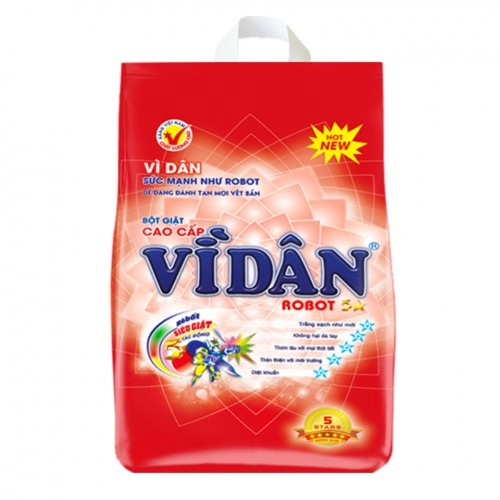 Bột giặt Vì Dân Cao Cấp 2.5KG Bột giặt Vì Dân Cao Cấp 2.5KG