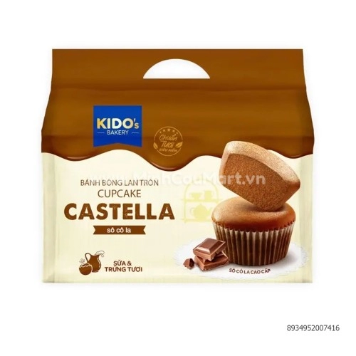 Bánh bông lan CupCake Socola 120g KiDo