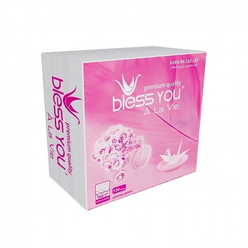 Giấy ăn cao cấp Bless you 100 tờ  Giấy ăn cao cấp Bless you 100 tờ
