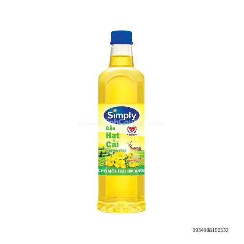 Dầu Ăn Simply Hạt Cải Cái Lân 1L Dầu Ăn Simply Hạt Cải Cái Lân 1L