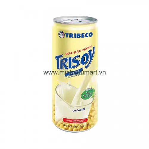 Nước Giải Khát Sữa Đậu Nành Tribeco Lon 240ML Nước Giải Khát Sữa Đậu Nành Tribeco Lon 240ML