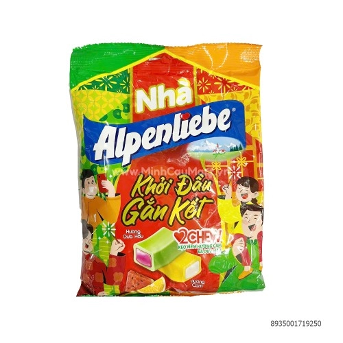 Kẹo Alpenliebe mềm hương cam và dưa hấu 220.5Gr Kẹo Alpenliebe mềm hương cam và dưa hấu 220.5Gr