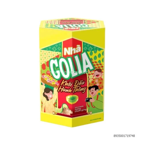 Kẹo Golia chanh gừng hộp lục giác 108.9g                                                                                                                                                                                                                  