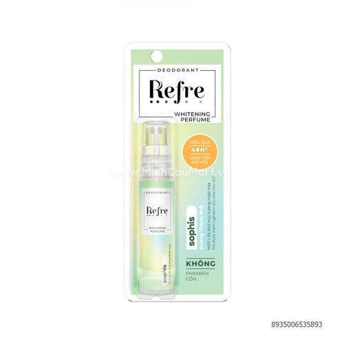 Xịt khử mùi hương nước hoa Refre Mist 30ml Xịt khử mùi hương nước hoa Refre Mist 30ml