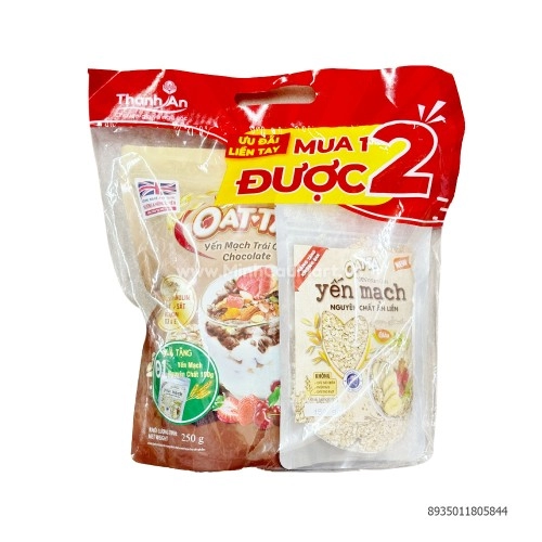 Yến mạch trái cây Chocolate 250g Việt Đài Yến mạch trái cây Chocolate 250g Việt Đài