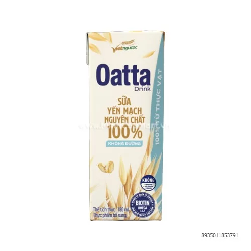 Sữa yến mạch nguyên chất Oatta 180ml                                                                                                                                                                                                                       Sữa yến mạch nguyên chất Oatta 180ml