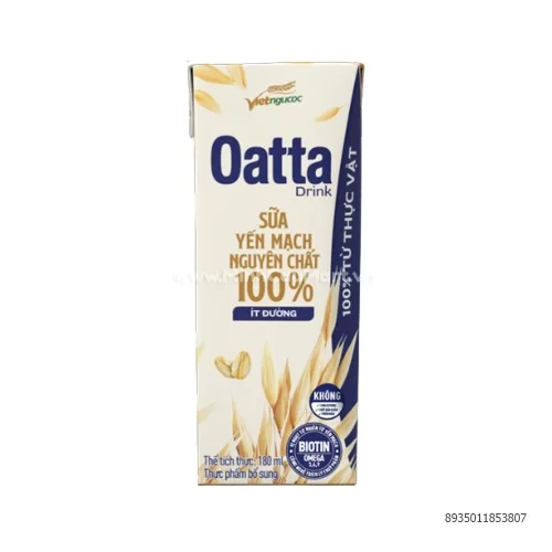 Sữa yến mạch nguyên chất Oatta 180ml                                                                                                                                                                                                                       Sữa yến mạch nguyên chất Oatta 180ml