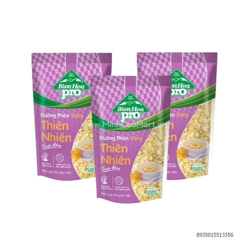 Đường Phèn Vàng Thiên Nhiên Biên Hoà Gói 500G Đường Phèn Vàng Thiên Nhiên Biên Hoà Gói 500G