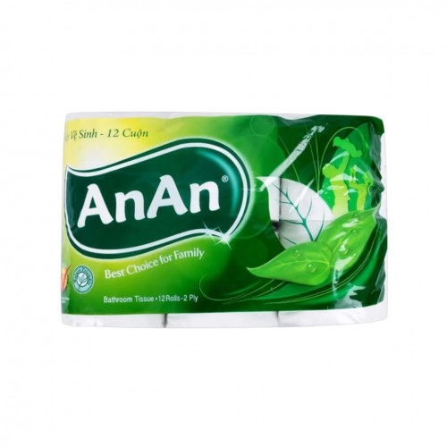 Giấy Vệ Sinh Anan 2 Lớp - 12 Cuộn