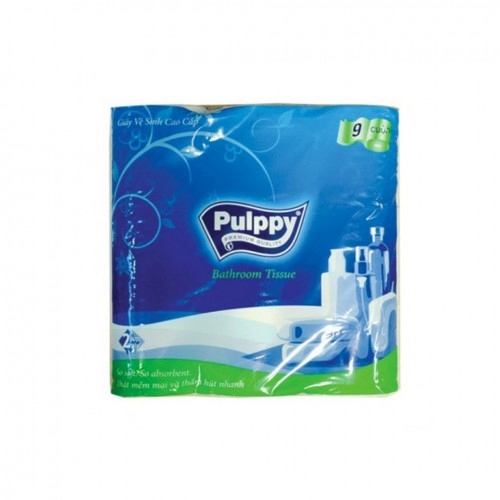Giấy vệ sinh cao cấp Pulppy mới 9 cuộn 