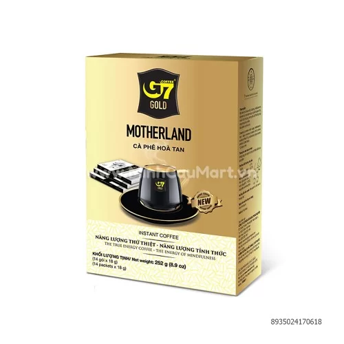 Cà phê G7 Gold Motherland hộp 252gr                                                                                                                                                                                                                 