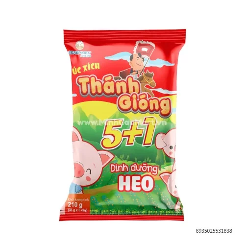 XÚc xích Thánh GiÓng 70g                                                                                                                                                                                                                                   XÚc xích Thánh GiÓng 70g
