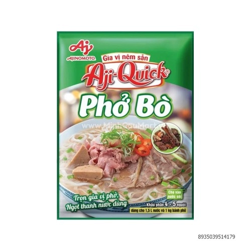 Gia Vị Nêm Sẵn Phở Bò Aji-Quick 57Gr Gia Vị Nêm Sẵn Phở Bò Aji-Quick 57Gr
