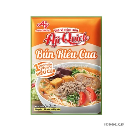Gia Vị Bún Riêu Cua Aji-Quick Gói 54G Gia Vị Bún Riêu Cua Aji-Quick Gói 54G
