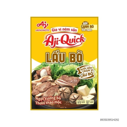 Gia vị Nêm Sẵn Lẩu Bò Aji-Quick gói 47g