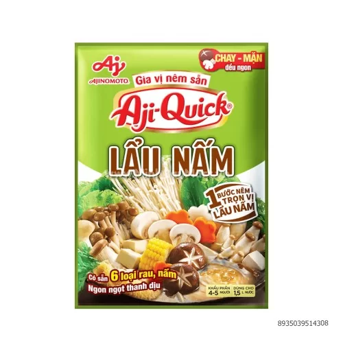 Gia vị lẩu nấm aji 50g                                        Gia vị lẩu nấm aji 50g