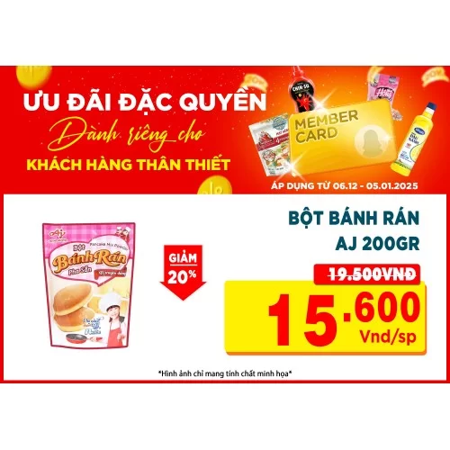 Bột bánh rán pha sẵn Ajinomoto vị truyền thống
