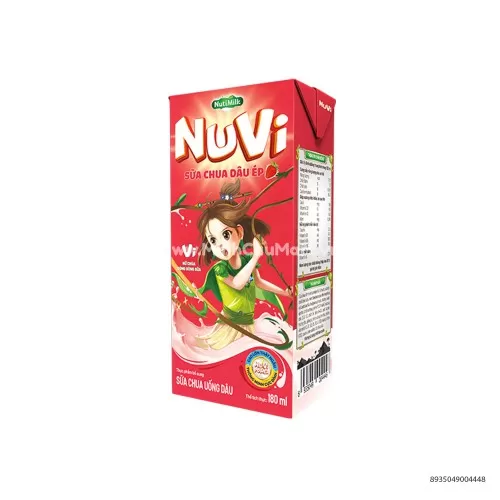 Sữa Chua Nuvi Milk Hương Dâu 180ml  Sữa Chua Nuvi Milk Hương Dâu 180ml