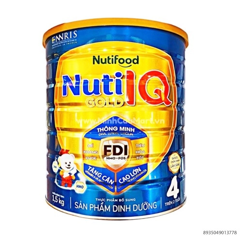 Sữa Bột Nuti IQ Gold Step 4 1.5KG Cho Trẻ Trên 2 Tuổi 