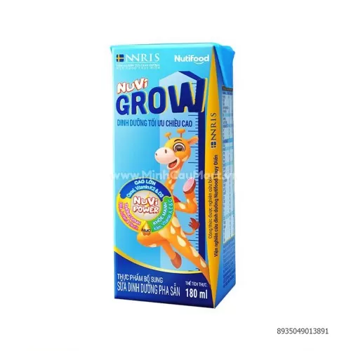 Sữa Dinh Dưỡng Pha Sẵn Nuvi Grow Cao lớn 180ml 