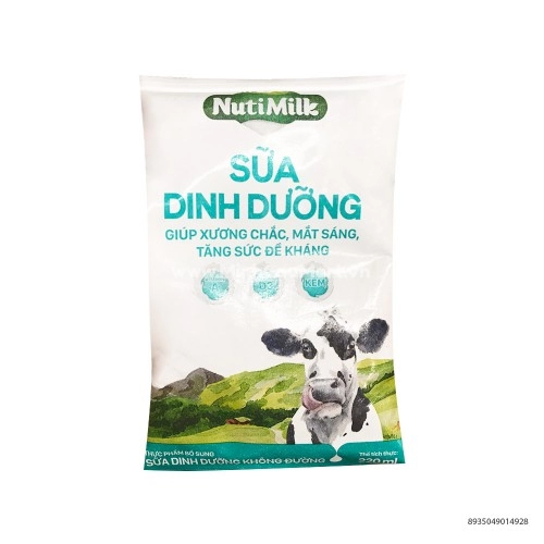 Sữa Tươi Nutimilk 100điểm 220ml Giúp Xương Chắc, Sáng Mắt, Tăng Sức Đề Kháng