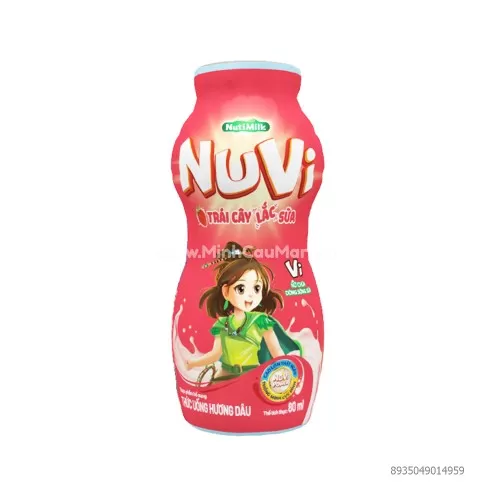 Sữa nuvi trái cây vị dâu 80ml Sữa nuvi trái cây vị dâu 80ml