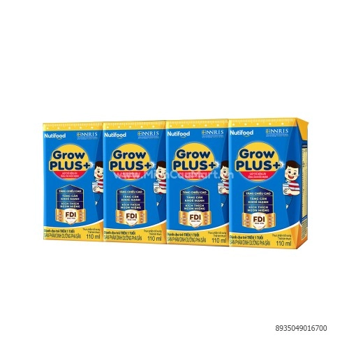 Sữa bột pha sẵn Grow Plus+ 110Ml Nutifood cho trẻ tăng cân (xanh) Sữa bột pha sẵn Grow Plus+ 110Ml Nutifood cho trẻ tăng cân (xanh)