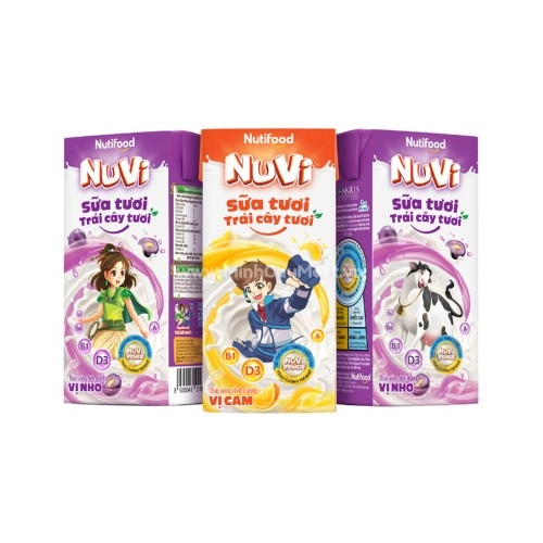 Sữa tươi Nuvi các vị 110ml 